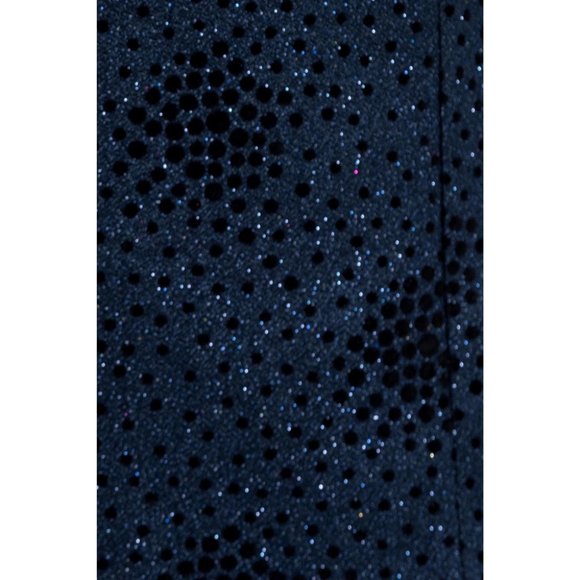 Derman Navy Spotted Pattern Silvery Fabric Tuxedo - Picture 3 of 7